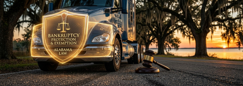 Truck Driver Bankruptcy in Alabama: Protecting Your CDL And Your Rig